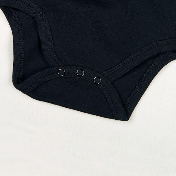 black turtleneck onesie baby