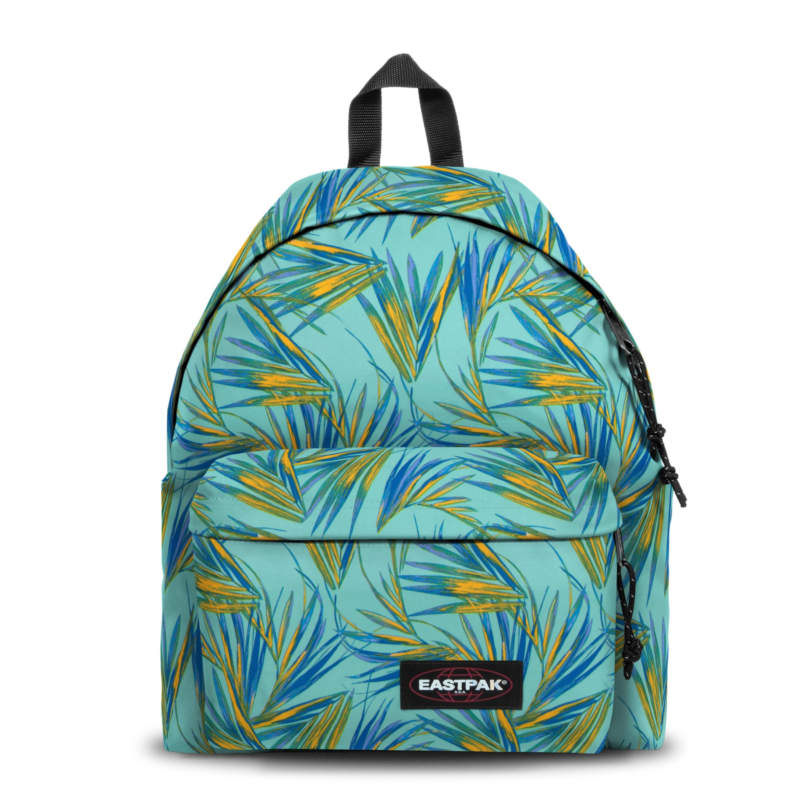 EASTPAK Padded Pak'R – 24L Iconic Backpack with Front Pocket, Water-Resistant Fabric, Vegan Materials & Adjustable Straps, Brize Palm Aqua Image