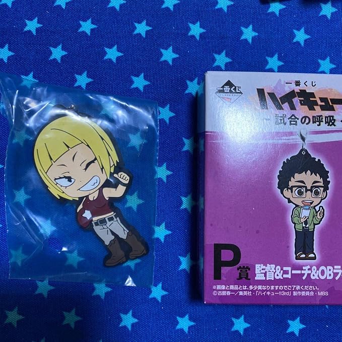Amazon ハイキュー 一番くじ 試合の呼吸 P賞 監督 コーチ Ob ラバーチャーム 田中冴子 アイドル 芸能人グッズ 通販