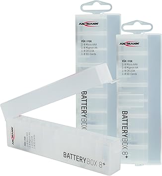 Ansmann - Estuche para pilas AA y AAA 3 unidades: Amazon.es: Electrónica