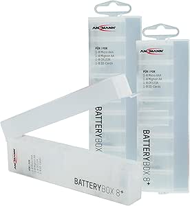 Ansmann - Estuche para pilas AA y AAA 3 unidades: Amazon.es: Electrónica