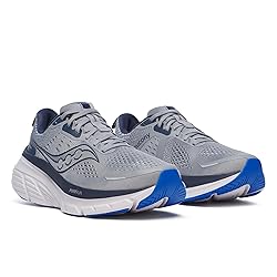 Saucony Men's Guide 18 Sneaker, Flint/Navy, 10.5