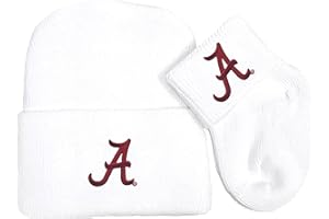 FUTURE TAILGATER Alabama Crimson Tide Newborn 0-3 Months Baby Knit Cap and Socks Set