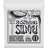 Ernie Ball 8-String Slinky Nickel Wound Electric Guitar Strings, 10-74 Gauge (P02625)