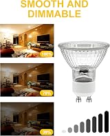 Simusi GU10 Halogen Bulbs 35W 6 Pack 230V Dimmable Warm White 2700K view 4