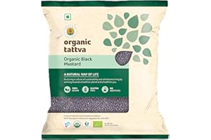 Organic Tattva Black Mustard Seeds, 200 Grams USDA Certified