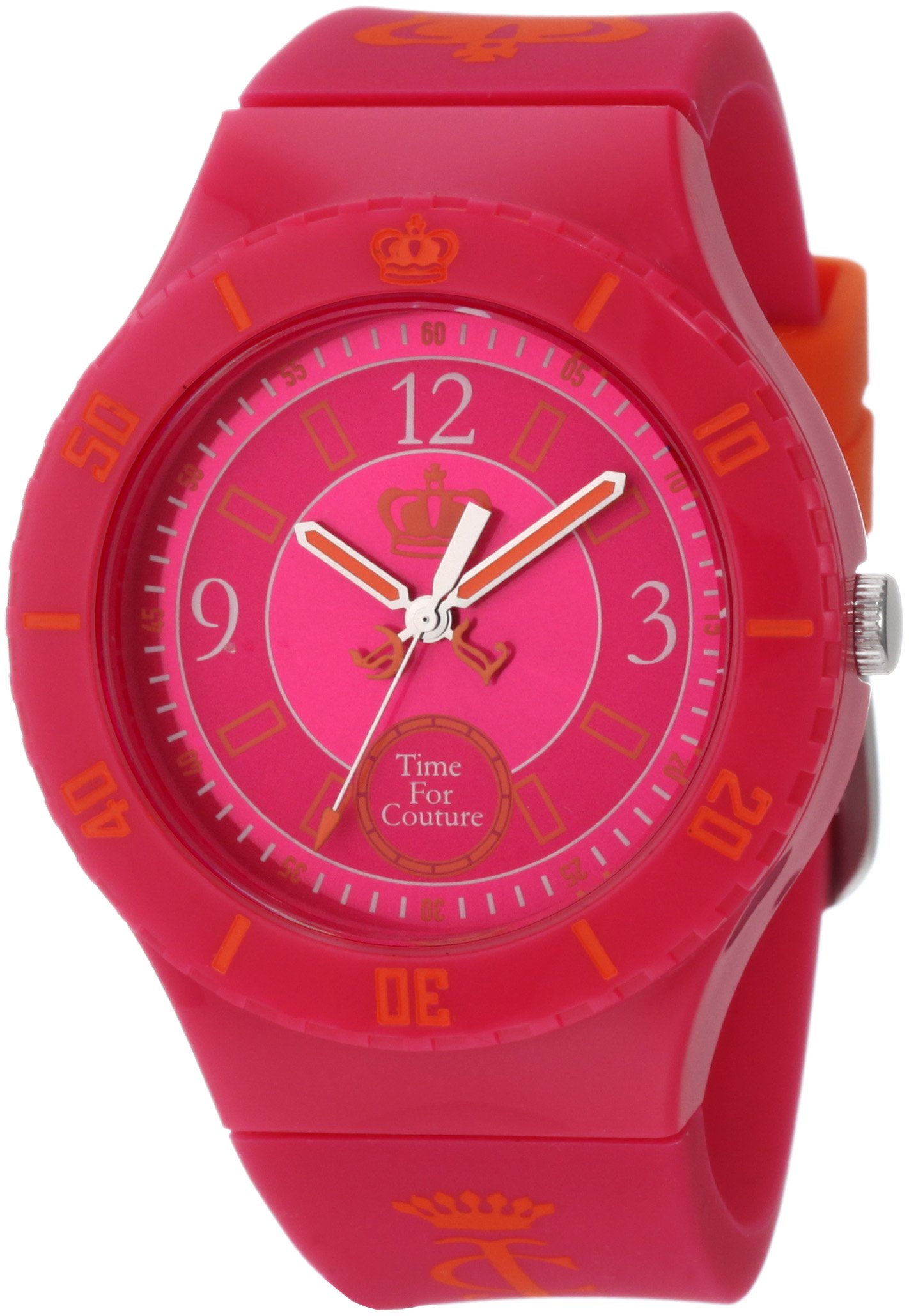 Juicy Couture Womens 1900823 Taylor Hot Pink Jelly Strap 