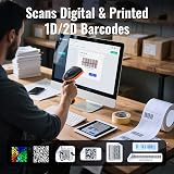 Tera D5100-Z 2D QR Wireless & USB 2.0 Barcode Scanner with Stand view 7