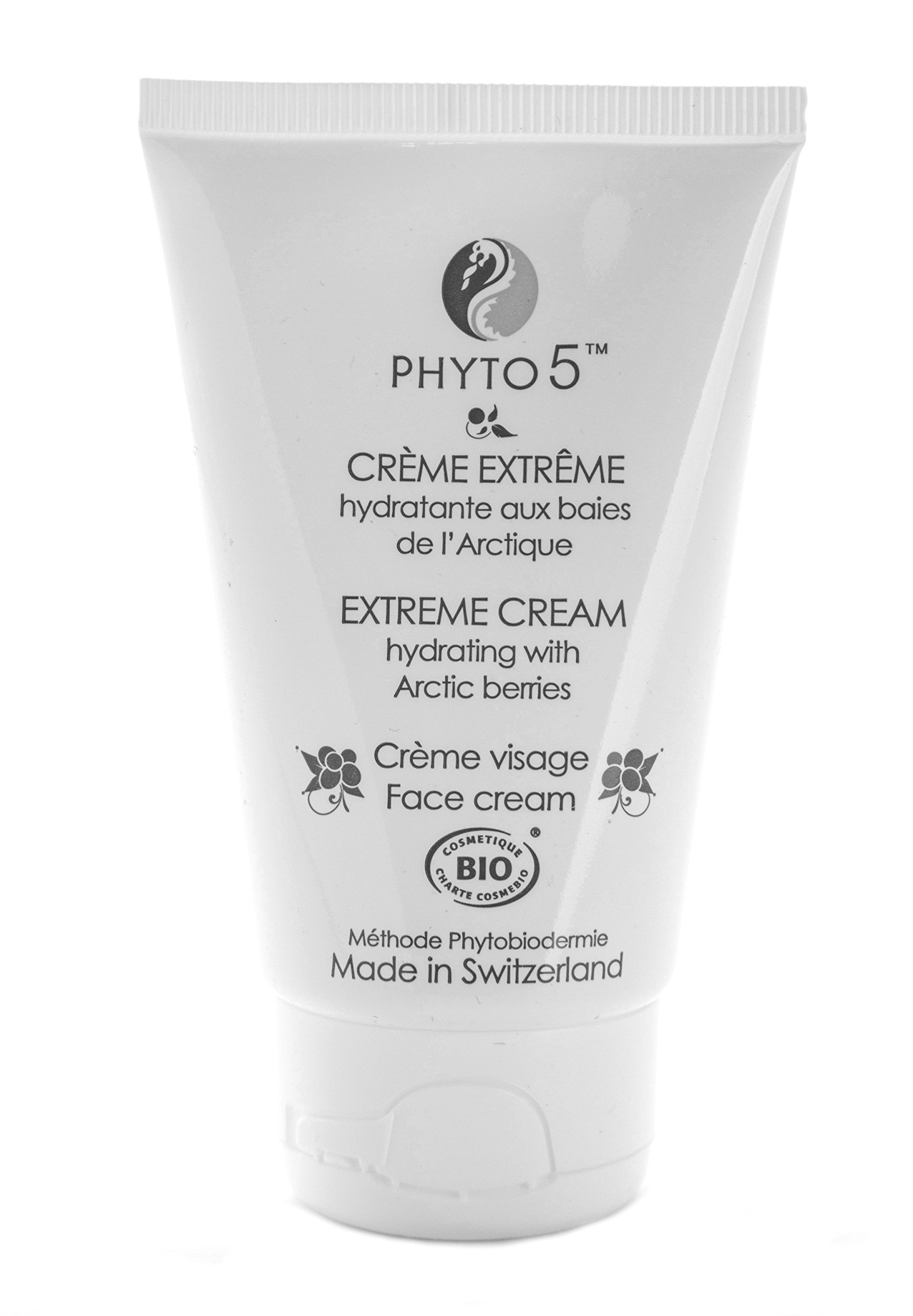 Facial Cream by Phyto 5 - Natural, Organic Extreme Hydrating and Nourishing, 1.75 Ounce