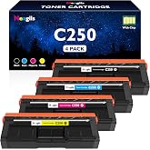 Meagiis SP C250 Toner Cartridge 4-Pack Replacement for Ricoh SP C250A Toner | 407539 407540 407541 407542 for Ricoh SP C250DN Toner C250SF C261SFNw C261DNw C260DNw C260SFNw Printer Cartridge, 2,300 Pages