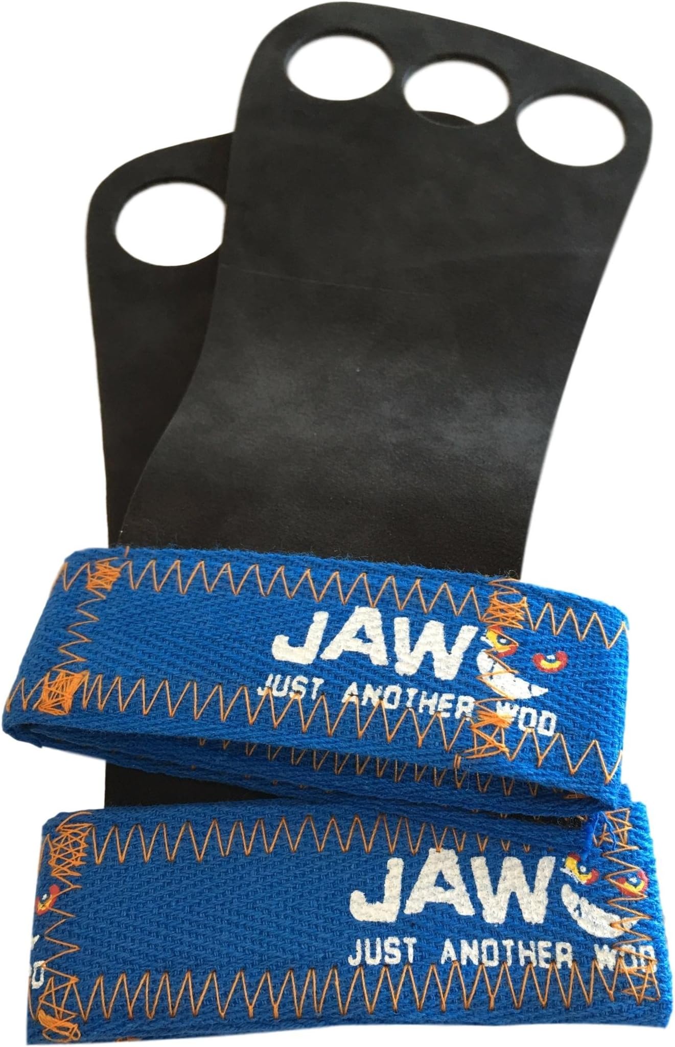 JAW Leather Pull-up Grips | Blue