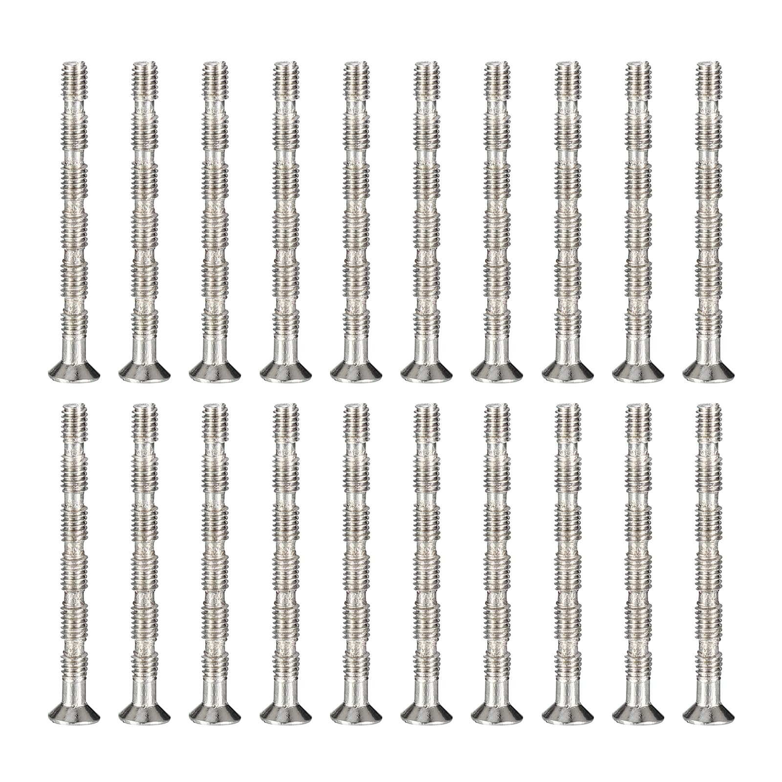 PATIKIL Door Handle Screws M4x45, 50Pcs Break Away Screws Phillips Drive Flat Countersunk Head Bolts Cabinet Handle Screw for Door Handle Lever — image 1