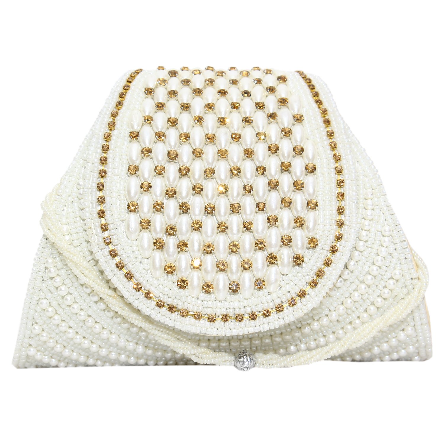 bagaholics ethnic beads & pearl clutch ladies purse clutches gift for women