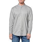 BOSS Men's Linen Mandarin Collar Button Down Shirt