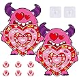 Chiazllta 2Pcs Valentine's Day Dart Board with Sticky Balls for Kids Indoor Outdoor Sports and Party Games