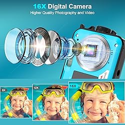 4K Underwater Camera 56MP Autofocus 11FT Waterproof
