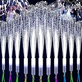 SHQDD 76 PCS White Fiber Optic Sticks, LED Fiber Wands, Fiber Optic Wand with 3 Light Modes, Glow in the Dark Party Supplies, Wedding Party Supplies, for Wedding, New Year, Birthday, Carnival