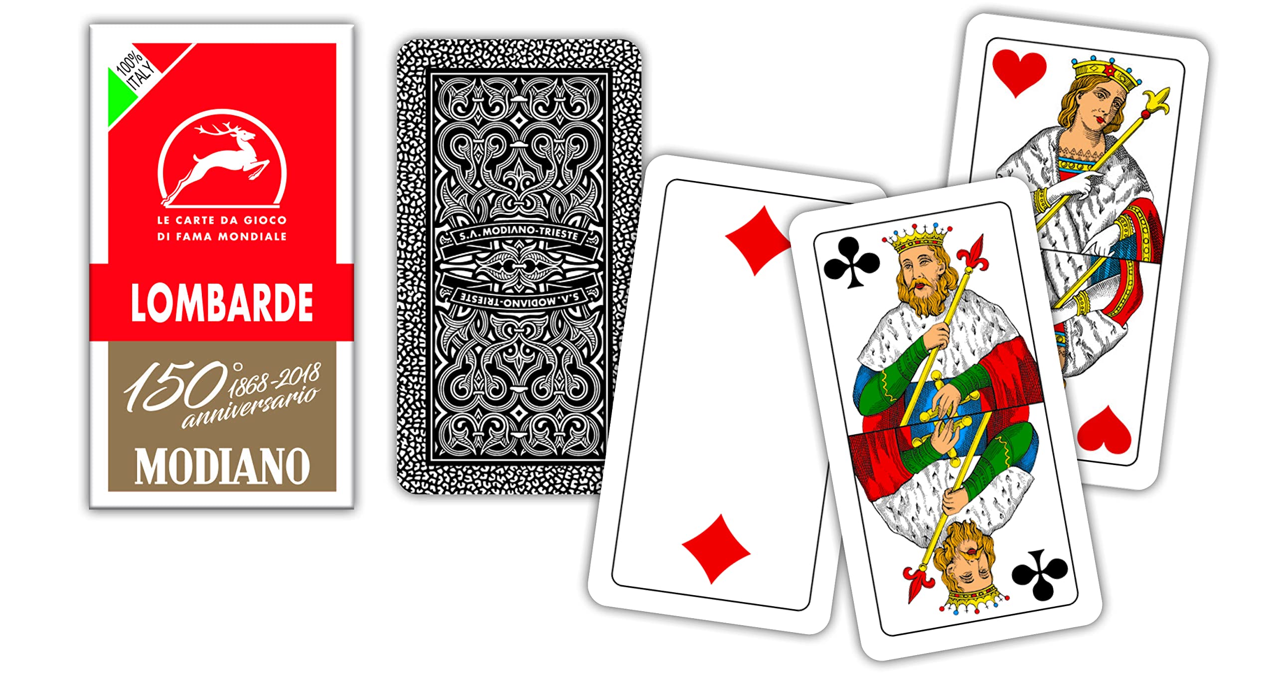 Modiano Lombarde 150th Anniversary Playing Cards