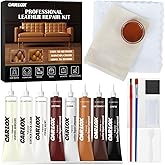 Leather Repair Kit for Car Seats, Furniture and Couch, Vinyl Repair Kit with 3-Step Reinforcement, Easy Instructions to Fix Tears, Holes, Scratches & Peeling, Customizable Colors for Glossy Leather