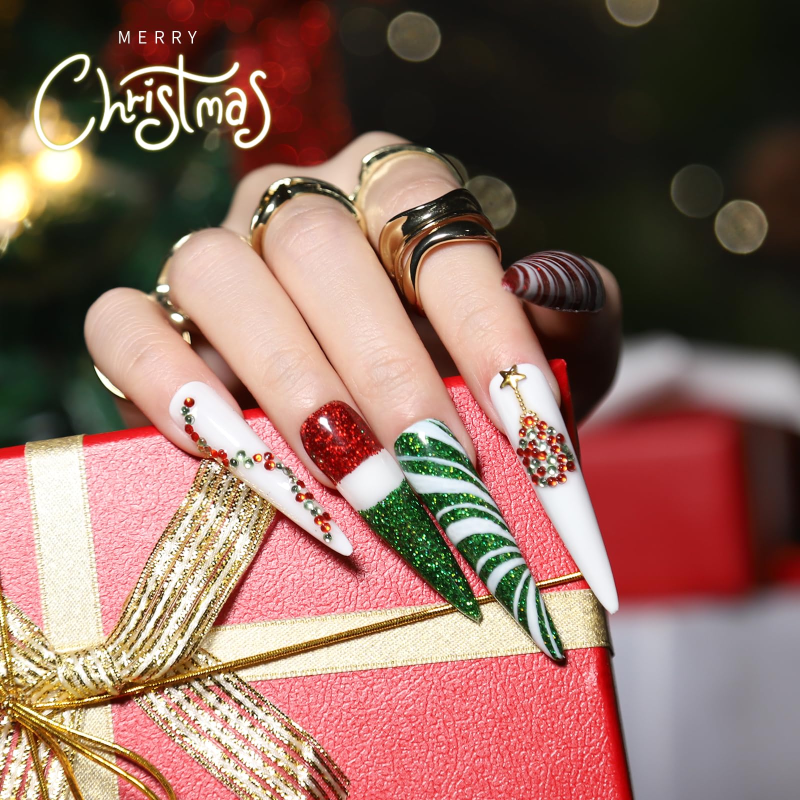 FANDAMEI Nail Art Brushes Set, Nail Art Kit, Nail Design Kit, Nail Art Dotting Pens, Nail Stickers, Butterfly Nail Art Sequins, Nail Foils, Nail Art Flakes Iridescent, Rhinestones For Nails - Image 9