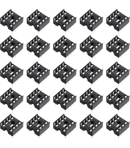 TecnoStore&reg; 10X ZOCCOLO CONNETTORE DIP 8 PIN 2,54mm Circuito