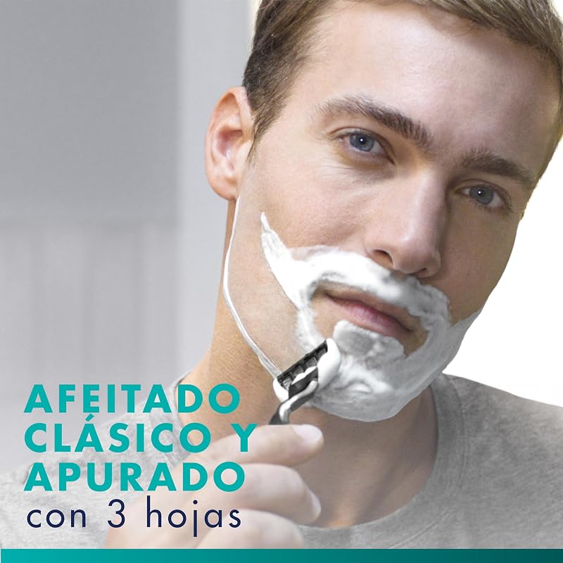Mach3 Base Cuchillas de Afeitar Hombre, Pack de 20