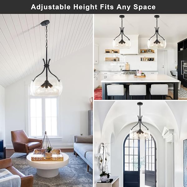 NZZDYI 4-LIGHT FARMHOUSE CHANDELIER FAUX WOOD CHANDELIERS DINING ROOM LIGHT FIXTURE ADJUSTABLE RUSTIC CAGE PENDANT LIGHT FIXTURES FOR KITCHEN ISLAND ENTRYWAY BEDROOM
