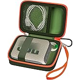 Carrying Case Compatible with JBL Go 4 - Portable Bluetooth Speaker Box Pro Sound, Also for Go 3/Go3 Eco/Go2 Waterproof Mini Wireless Speakers - Case Only (Green)