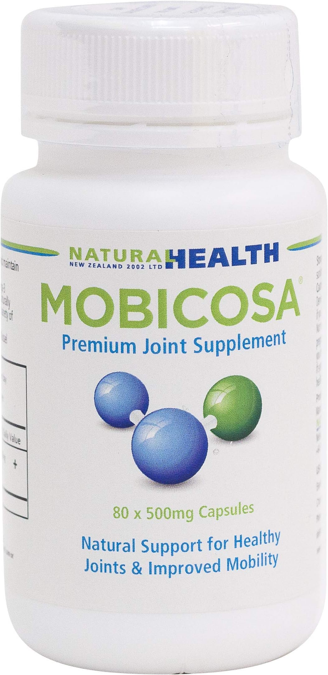 Mobicosaยฎ Premium Pain Relief Joint Supplement - All Natural New Zealand Green Lipped Mussel With Inflammation Fighting Omega 3 - Essential Fatty Acid Support Healthy Joint and Mobility, 80 CAP 500 mg