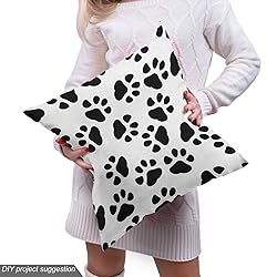 Ambesonne Paw Print Fabric by The Yard, Animal Feet