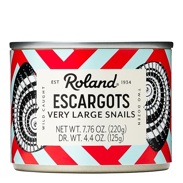 ROLAND FOODS ESCARGOT SNAILS, VERY LARGE, SPECIALTY IMPORTED FOOD, 7.75 OUNCE, PACK OF 1
