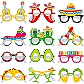 KatchOn, 12 Pcs Fiesta Glasses for Fiesta Party Decorations | Fiesta Party Supplies Glasses | Taco Glasses for Mexican Theme Party Decorations | Mexican Party Decorations, Photo Booth Props