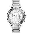 Michael Kors Parker Stainless Steel Watch With Glitz Accents