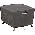 Classic Accessories Ravenna Water-Resistant 26 Inch Square Patio Ottoman/Table Cover, Outdoor Table Cover