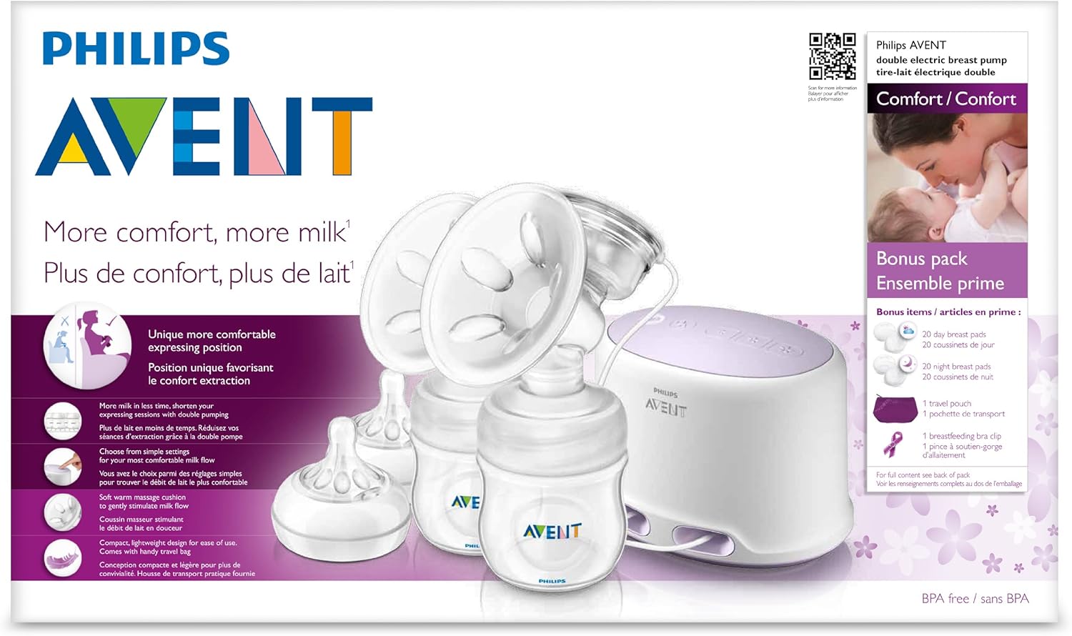 philips avent double electric comfort breast pump