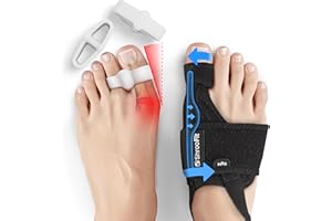 SHROOFIT Bunion Corrector for Women Big Toe – 2-Pack Adjustable Bunion Splints & Bunion Brace for Pain Relief and Toe Alignment – Day & Night Support for Hallux Valgus and Foot Discomfort – Also for Men