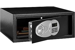 �鶹�� Basics Steel Security Safe with Programmable Electronic Keypad Lock - Secure Cash, Jewelry, ID Documents, 0.7 Cubic Fe