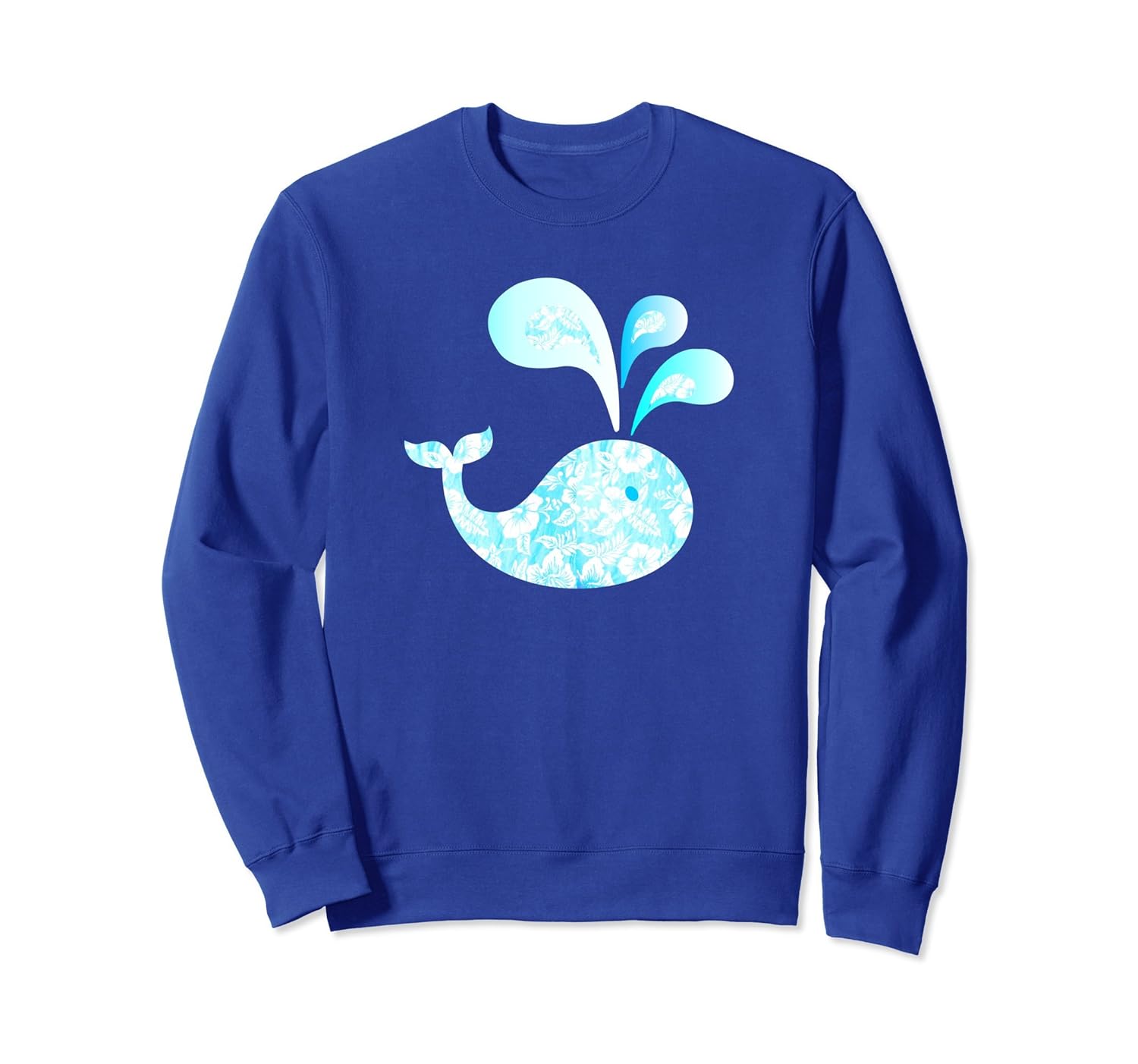 Whale Water Splash Ocean Life Tropical Beach Sweatshirt-anz