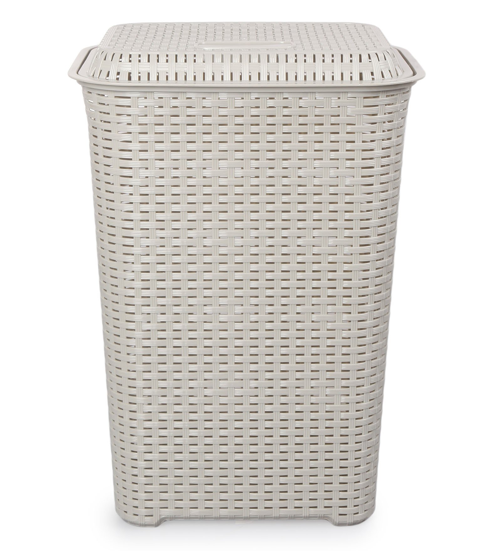 Buy Cello Eliza Plastic Laundry Bag/Basket, 50 Litres, Light Grey