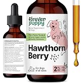 Forever Puppy Hawthorn Berry Drops - Dog Heart Supplements - 2 oz | Antioxidant Support Tincture, All Breeds &amp; Sizes, No Preservatives or Artificial Colors, Third-Party Tested