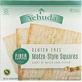 Yehuda Gluten Free High Fiber Matzo Style Squares, 10.5 Ounce