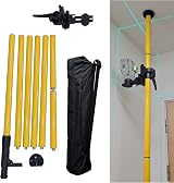 TOPWAY Laser Level Telescoping Pole 4.2m Aluminum Alloy Extendable Mounting Pole view 1