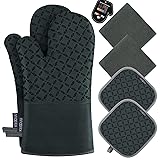 KEGOUU Oven Mitts and Pot Holders 6pcs Set, Kitchen
