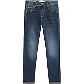 Classic Fit Straight Leg Denim Jeans, 5-Pocket Style, Zipper Fly & Button Closure