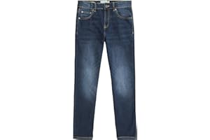 LUCKY BRAND Classic Fit Straight Leg Denim Jeans, 5-Pocket Style, Zipper Fly & Button Closure