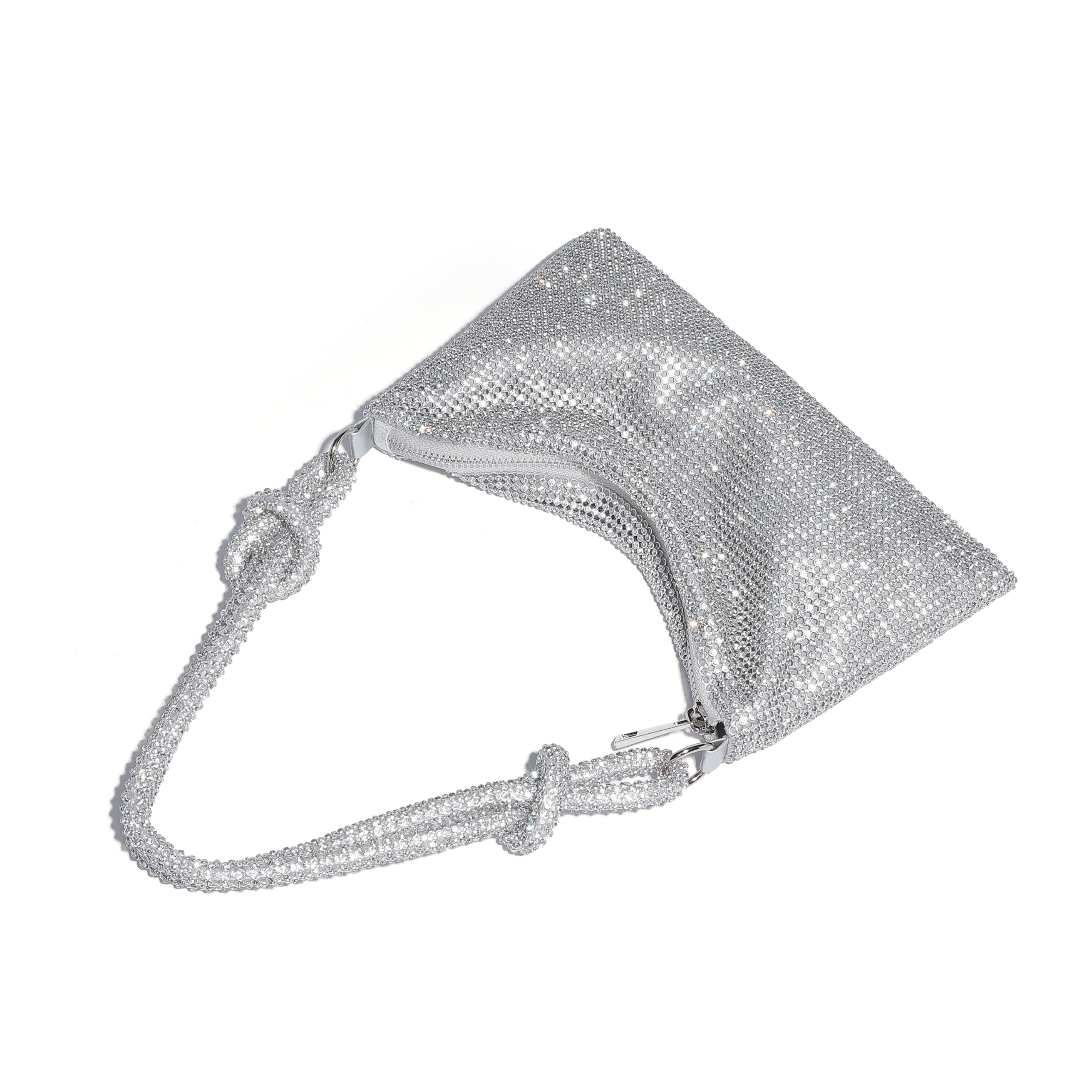 YUWITA Rhinestone Purse for Women Evening Bag Glitter Sparkly Mini Handbags