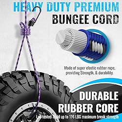 GOEASY0312 Premium Bungee Cords Heavy Duty - 20 pcs