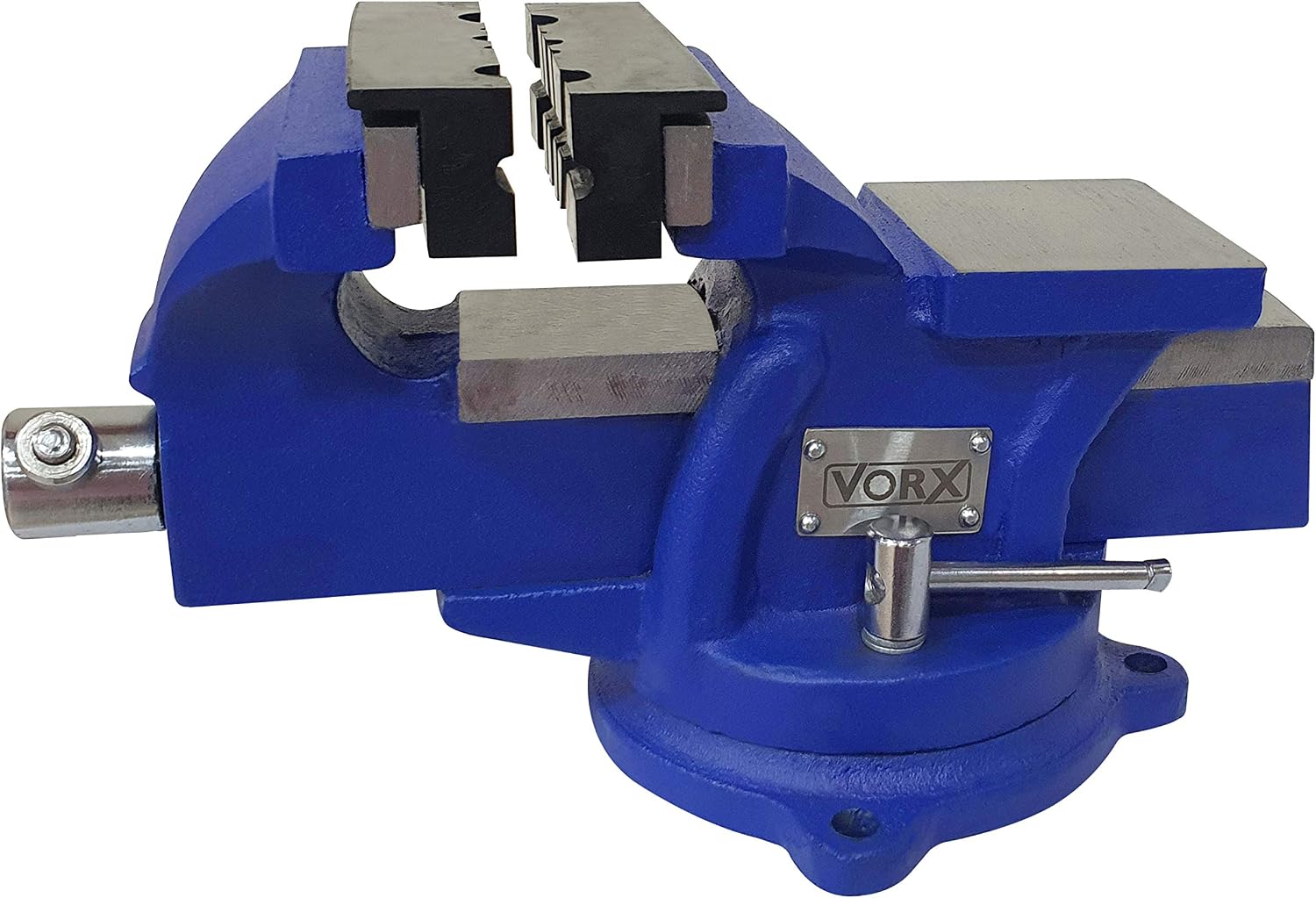 VORX Vice Bench Vice 4" Jaw Bench Engineer Workshop Swivel 360 Degrees Base Heavy Duty with Magnetic Soft Jaws - Image 5