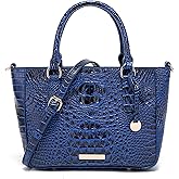 Makcr Joacbv Ladies Tote Leather Bags for Women Crocodile Embossed Zipper Satchel Purse Elegant Compartments Crossbody Work