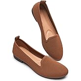 BABUDOG Women's Sparkly Flats Shoes Shiny Mesh Loafers Shoes Soft Memory Foam Flats